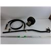 Image 1 : Coleman Propane Rail, Hose, Caster Wheel, Metal Band