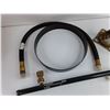 Image 2 : Coleman Propane Rail, Hose, Caster Wheel, Metal Band