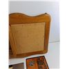 Image 3 : Wooden Cork Board 21" x 17", (2) Wall Signs
