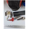 Image 3 : Backpack, License Plate Frame, Tool Hanger, Fram Filters, Hole Punch, Helmet, Misc