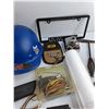 Image 6 : Backpack, License Plate Frame, Tool Hanger, Fram Filters, Hole Punch, Helmet, Misc