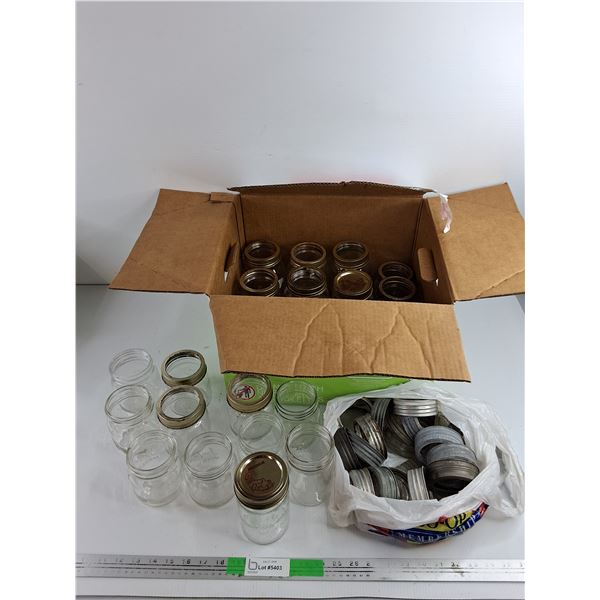 Assorted Jars & Lids
