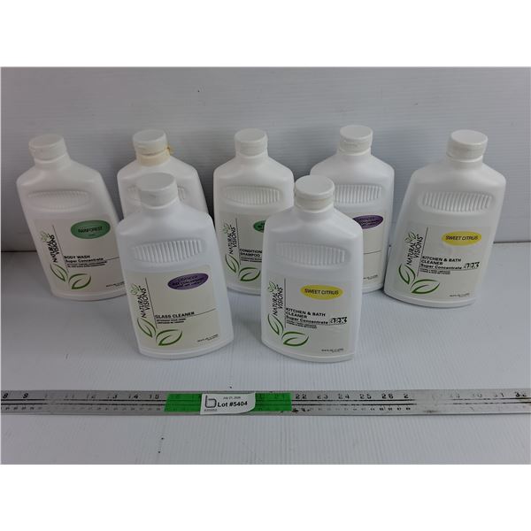 Natural Visions Body Wash, Glass Cleaner, Kitchen & Bath Cleaner, Conditioning Shampoo, PICKUP ONLY