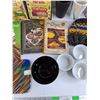 Image 4 : Muffin Cups, Cookbooks, Tapes, Large Ceramic Mug, Housekeeping Hints Book, Misc