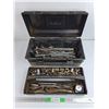 Image 1 : Tool Box, Wrenches, Sockets, Vise Grips, Measuring Tape, Misc