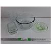 Image 1 : Glass Bowls & Butter Dish