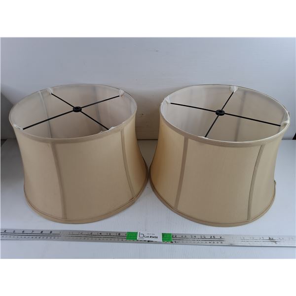 (2) Lamp Shades 14" x 11"