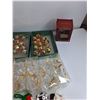 Image 7 : Assorted Christmas Ornaments, Wooden Nut Cracker, Glass Bottle