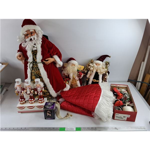 *Musical Nut Crackers, Christmas Ornaments, Santa Clause Figures, Tree Skirts