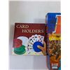 Image 2 : Risk and Stock Ticker Boardgames, Card Holder Set