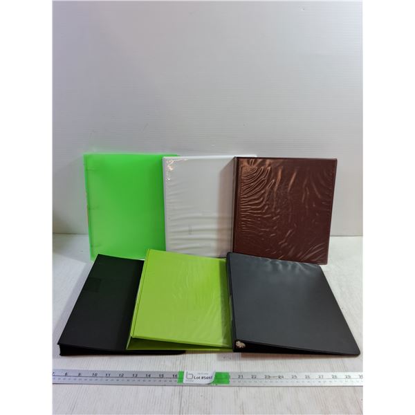 (6) Binders 11.5''x10''
