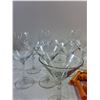 Image 4 : (3) Wine Glasses 8.5'', (7) Cocktail Glasses 6'', Hair Curler Set
