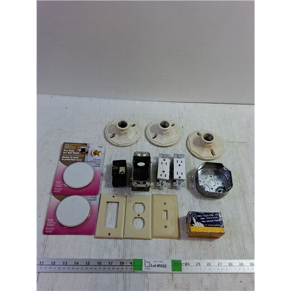 Various Light Switch Plates and Duplex Receptacles, Misc