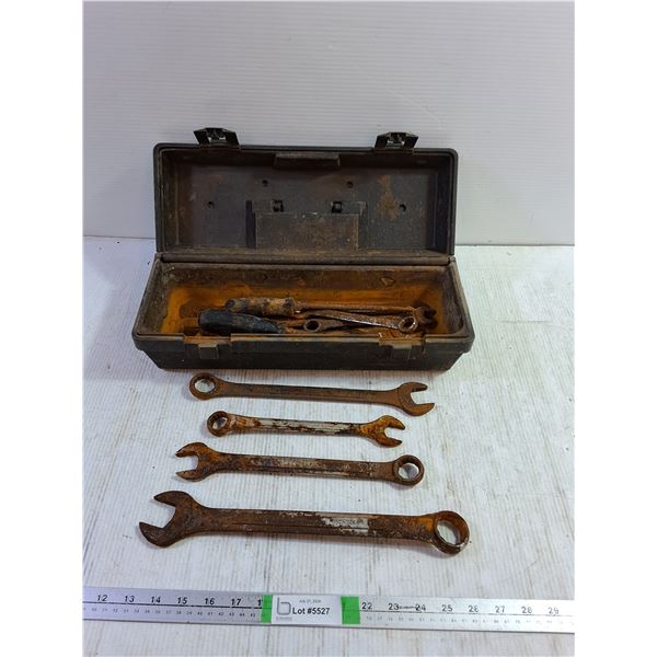 (2) Toolbox with Various Wrenches