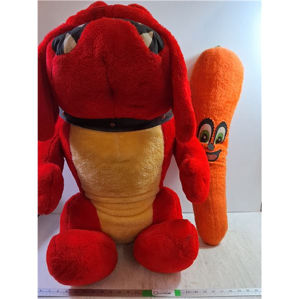 *Bulldog and Carrot Plushies up to 41'', Pickup Only