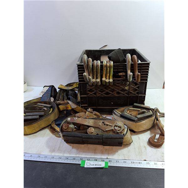 Assorted Rigging Cables and Hooks, Pickup Only