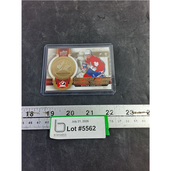 Wayne Gretzky Gold Coin Insert, Cannot Authenicate
