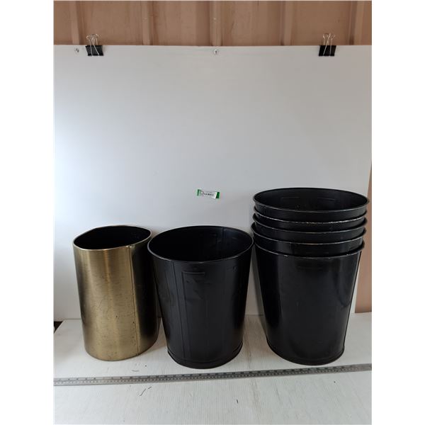 (7) Metal Trash Bins, Pickup Only