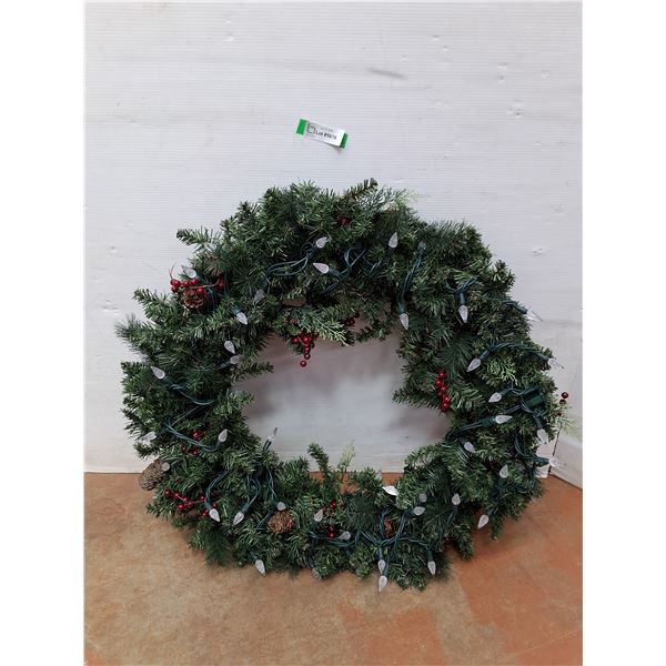 *Christmas Wreath Tested Works No Shipping