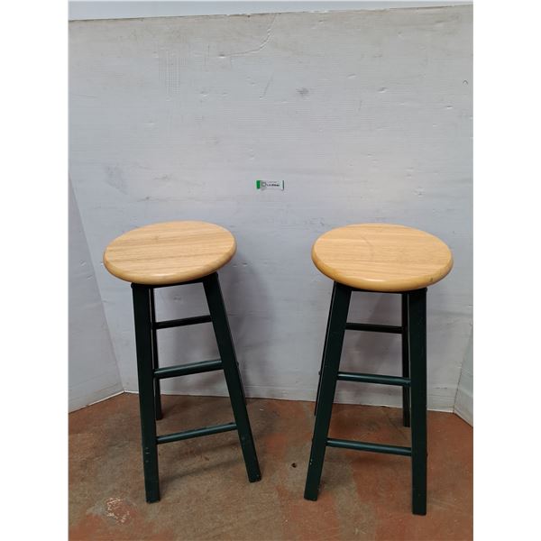 *(2) Wooden Stools No Shipping