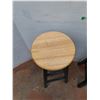 Image 2 : *(2) Wooden Stools No Shipping