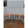 Image 1 : (4) Metal Stools No Shipping