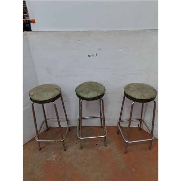 *(3) Metal Stools No Shipping