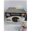 Image 2 : Open Face Motorcycle Helmet - Size L & Snow Globe