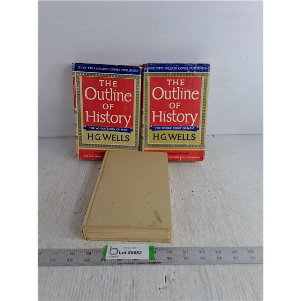 (3) The Outline Of History- The Whole Story Of Man Books 1-3