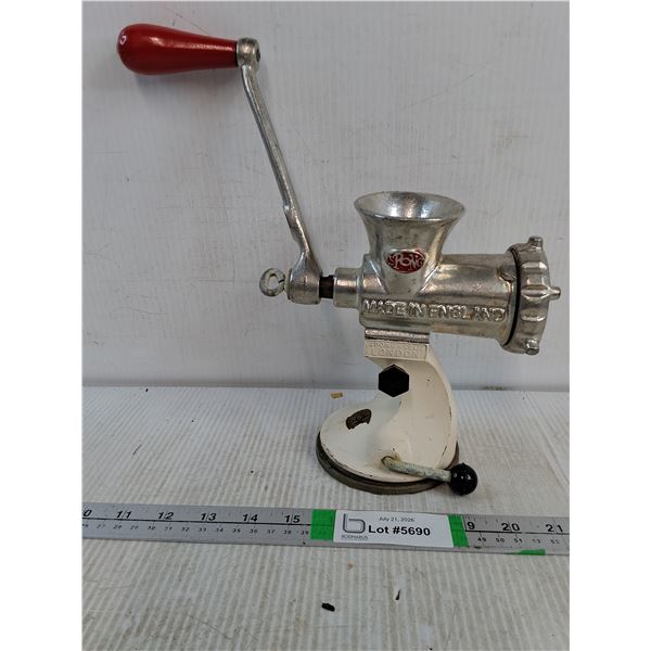 (1) 1960's Spong & Co. Meat Grinder