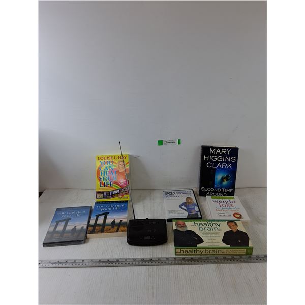 Suntone Radio Untested, Self Help Books, DVDs, Mystery Suspense Book Mary Higgins Clark