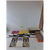 Image 1 : (4) Snowy Train Toy Pieces with (6) Tracks, (6) Books, Andy Capp, Race Riots, Bedpan Alley