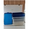 Image 1 : (3) Sterilite Tote Bins with Lids, Pickup Only