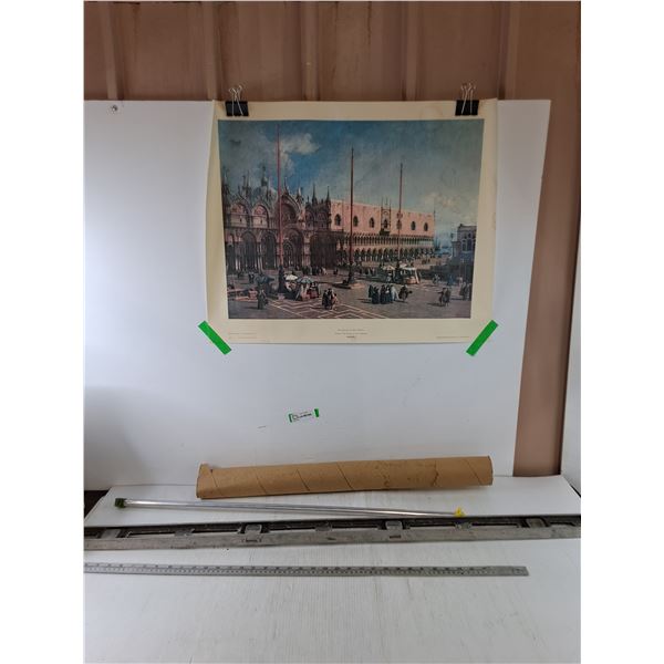 Extendable Closet Rod, Carpentry Square, Poster of Saint Marks Square, Venice Italy
