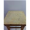 Image 2 : Small Wooden Stool - 11.25 x 11.25 x 14.5, Pickup Only
