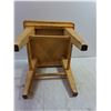 Image 3 : Small Wooden Stool - 11.25 x 11.25 x 14.5, Pickup Only