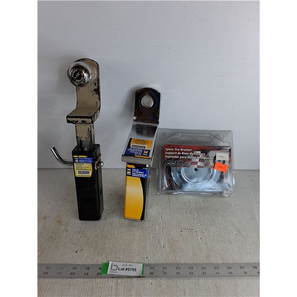Power Fist2" To 1-1/4" Hitch Adapter, 4" Ball Mount, Spare Tire Brackets, Pickup Preferred
