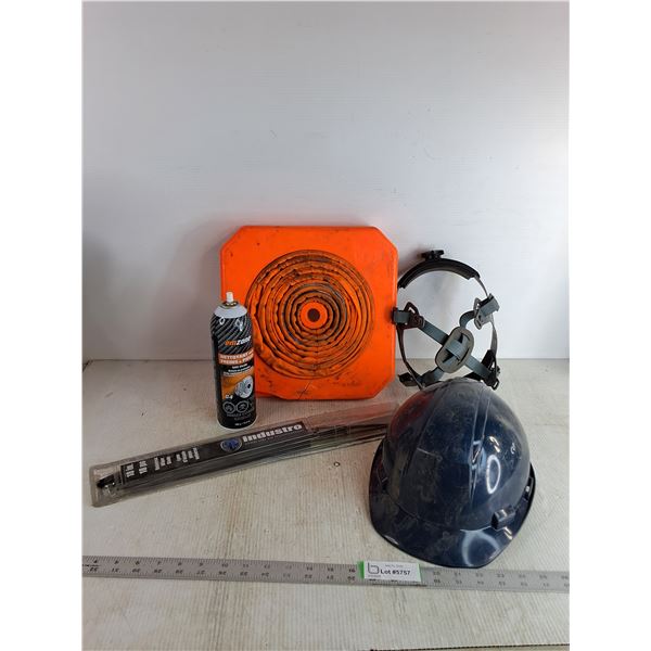 Hard Hat, Collapsible Traffic Cone 20", Industro 18" Wiper Blade, EmZone Brake 