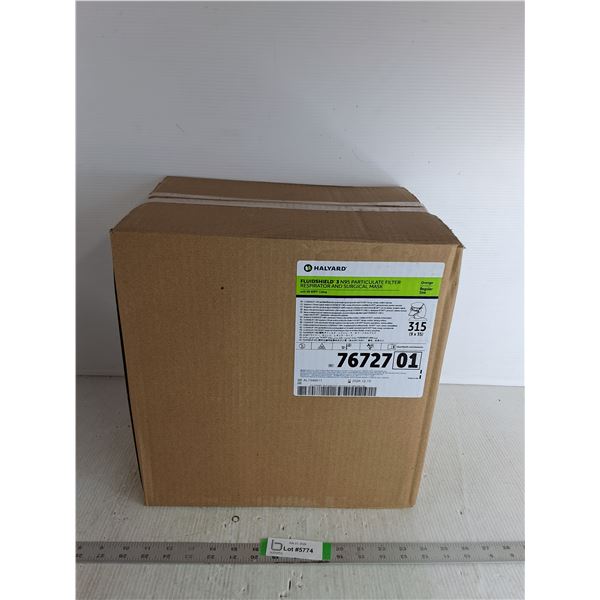 Fluidshield N95 Particulate Filter Respirator And Surgical Masks (9) Boxes (35) Masks in Each- NIB