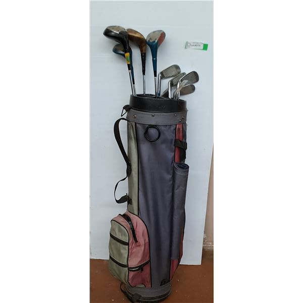*(10) Golf Clubs Up To 45" With Bag
