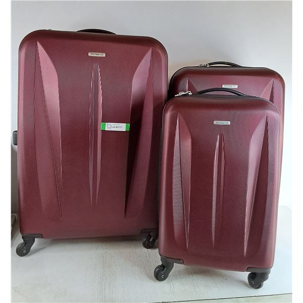 *Samsonite (3) Suitcase Set Up To Approx 18.5"x11.5"x30", Pickup Only