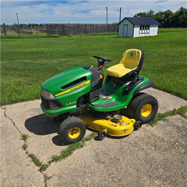 John Deere LA145 Lawn Tractor  22 HP Located in Milden SK