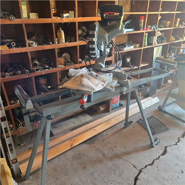 King Canada Cross Cut Saw w/ Portable Bench  Located in Milden, SK