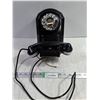 Image 1 : Vintage Automatic Electric Type 50 Rotary Wall Phone Featuring black Bakelite Body and Chrome Accent