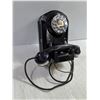 Image 2 : Vintage Automatic Electric Type 50 Rotary Wall Phone Featuring black Bakelite Body and Chrome Accent
