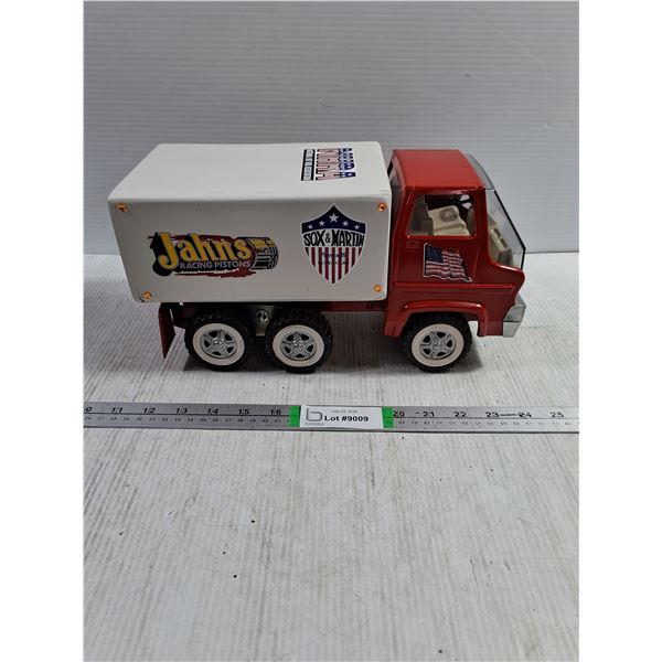 Vintage Tonka Pressed Steel Toy Truck with Wood Box