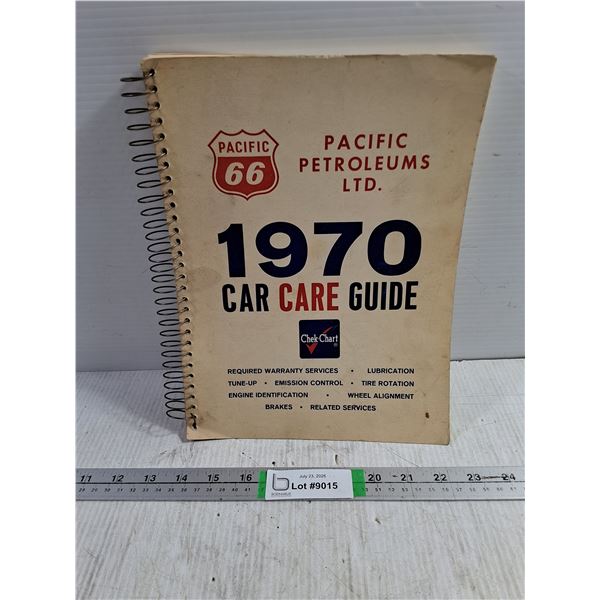 1970 Pacific 66 Car Care Guide