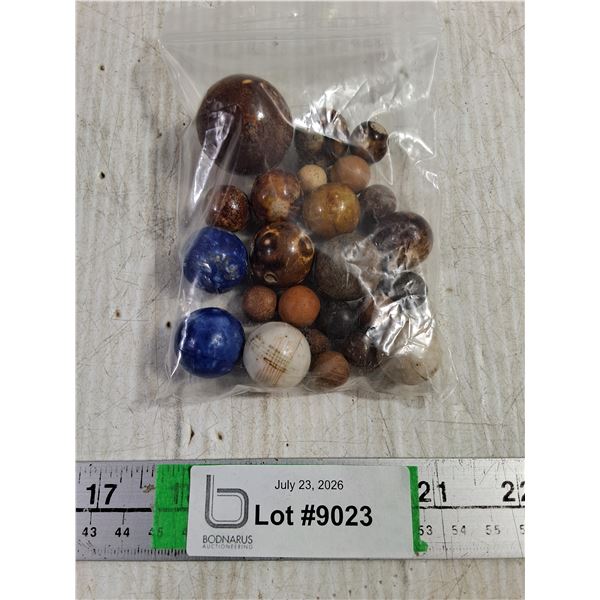Bag of Vintage Clay Marbles