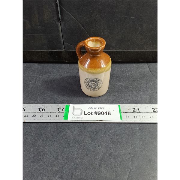 (1) Miniature Souvenir Stoneware Jug-Medalta Potteries,Medicine Hat,Alberta