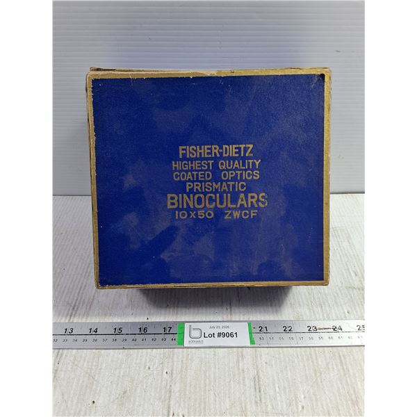 Vintage Fisher-Deitz Binoculars 10x50 in Original Box